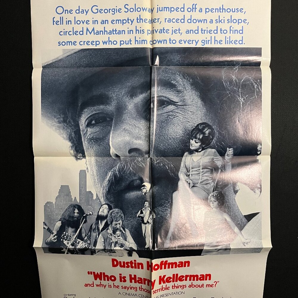Who Is Harry Kellerman 1971 One Sheet Movie Poster Dustin Hoffman, Style B